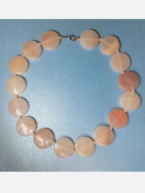 Peach Quartz Necklace size 18"